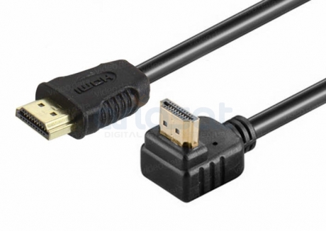 HDMI Kabel - 0.5m Winkelstecker an Stecker