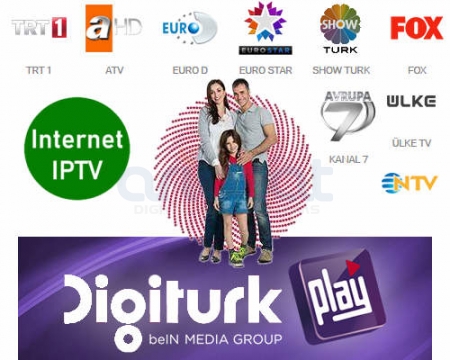 Digitürk Play App IPTV Familien Paket 12 Monate